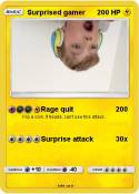 Surprised gamer