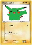 Pikachu Malade