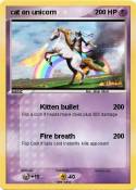cat on unicorn