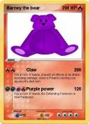 Barney the bear