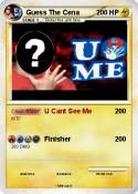 Guess The Cena