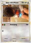 Baby with IPhon