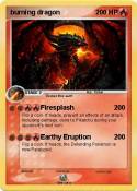 burning dragon