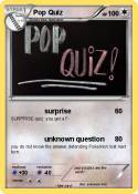 Pop Quiz
