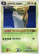 yoda the origam