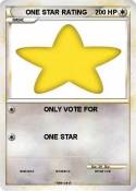 ONE STAR RATING