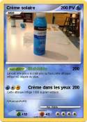 Crème solaire