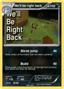 We'll be right