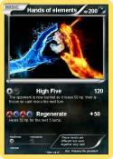 Hands of elemen