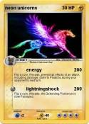 neon unicorns