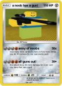 a noob has a
