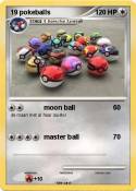 19 pokeballs