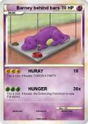 Barney behind