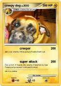 creepy dog