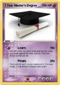 1 Year Master's