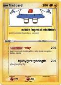 my first card