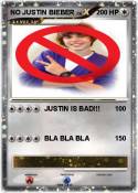 NO JUSTIN BIEBE