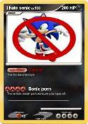 I hate sonic