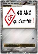 Finis les 40