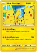 Nine Pikachus