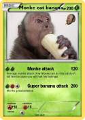 Monke eat banan