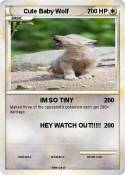 Cute Baby Wolf
