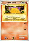 a card in a