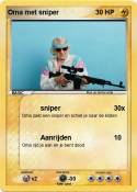 Oma met sniper