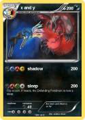 x and y