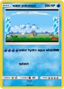 water pokemon
