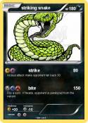 striking snake