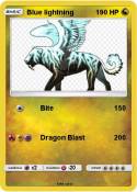 Blue lightning