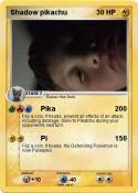 Shadow pikachu