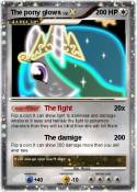 The pony glows