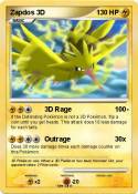 Zapdos 3D