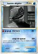 homme alligator