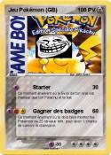 Jeu Pokémon