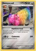 Rainbow puff