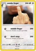 middle finger