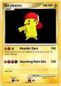 fire pikachu