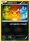 starters x et y