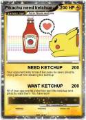 Pikachu need