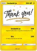 bedankt jo