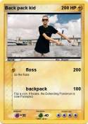 Back pack kid