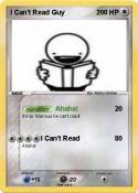 I Can't Read