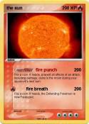 the sun