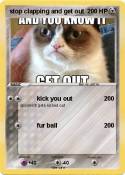 stop clapping