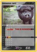nonsense card