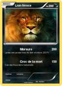 Lion féroce