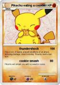 Pikachu eating